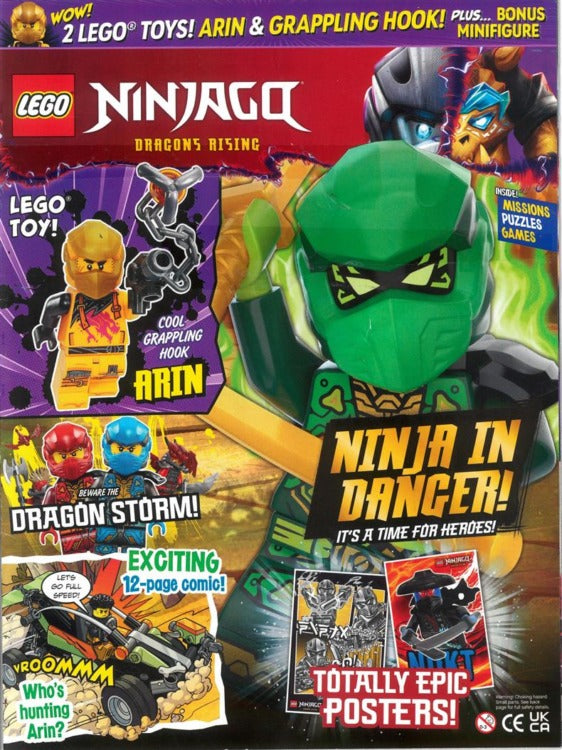 LEGO Ninjago Magazine Issue 128: Arin, a Grappling Hook and a Bonus Figure on One Cover