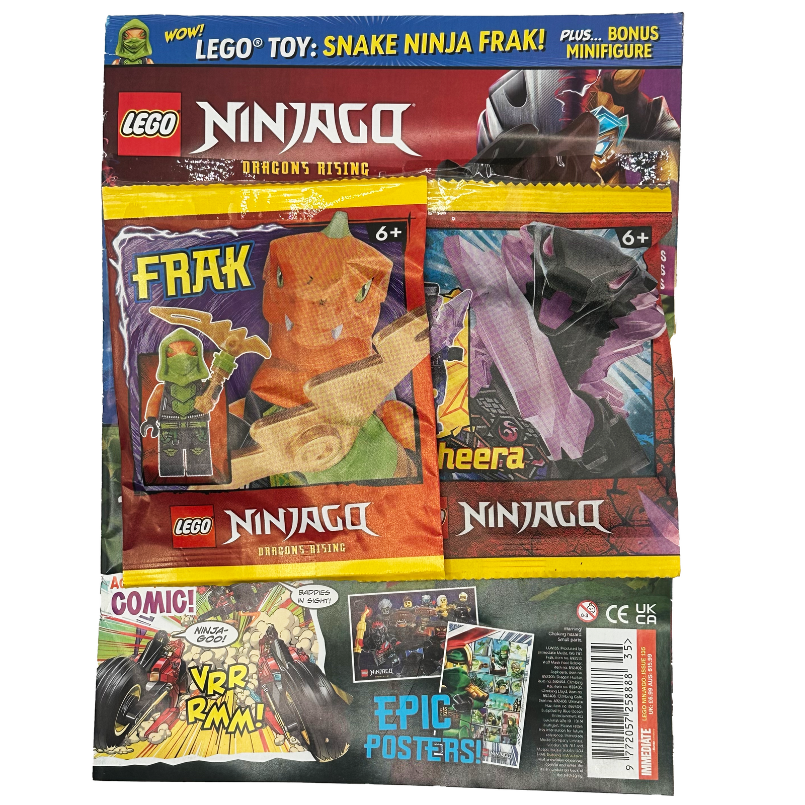 LEGO Ninjago Magazine Issue 135 cover art featuring Frak