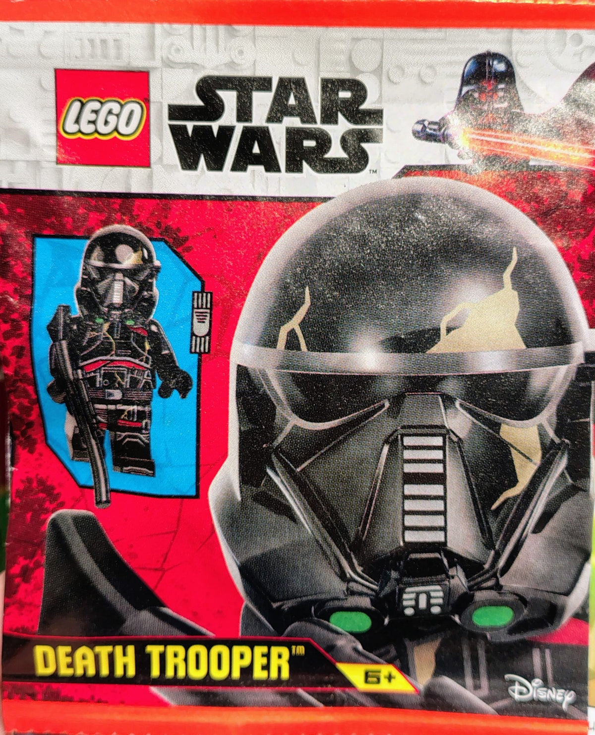 The exclusive Death Trooper minifigure paper bag given away with LEGO Star Wars Magazine Issue 141 from Immediate Media