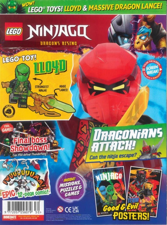 LEGO Ninjago Magazine Issue 130: Lloyd and the Lance That Outsizes Him