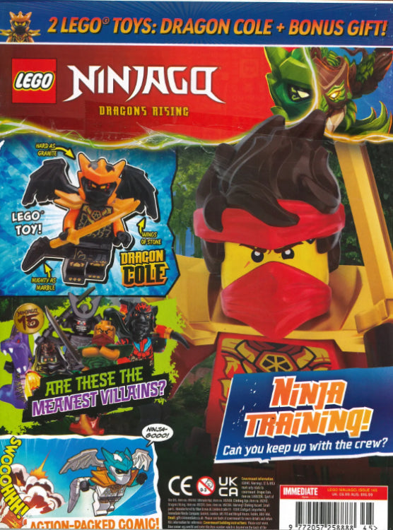 LEGO Ninjago Magazine Issue 145: Dragon Cole Plus a Bonus Gift Still Under Wraps