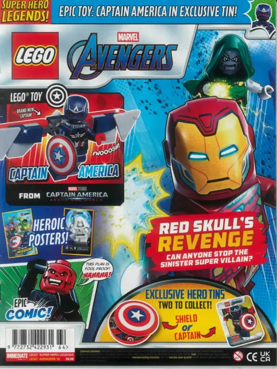 Cover of LEGO Super Hero Legends Magazine Issue 32, Avengers-numbered edition