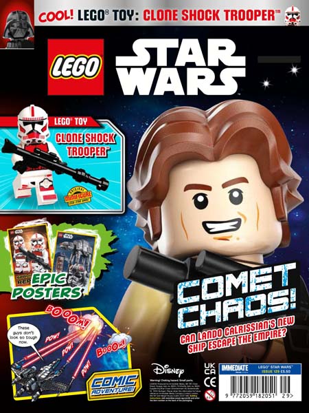 LEGO Star Wars Magazine Issue 129 cover featuring the Clone Shock Trooper minifigure